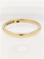 14K 2.4g 2.5mm Solid Yellow Gold Wedding Band Traditional Minimal Ring Size-6.5